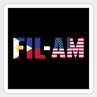 Proud Filipino American Filam Slogan Magnet